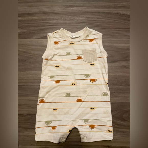 Pl Baby Sunshine Bohemian Patterned Baby Romper size 3M - Picture 1 of 5